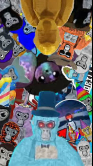 ai character: Gorilla tag! background