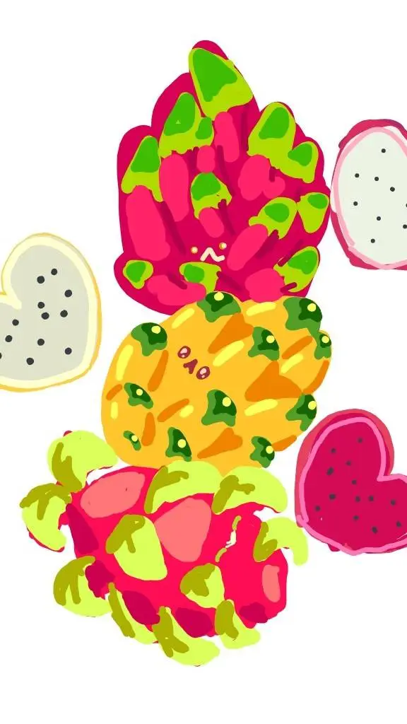 ai character: frutas del dragon background