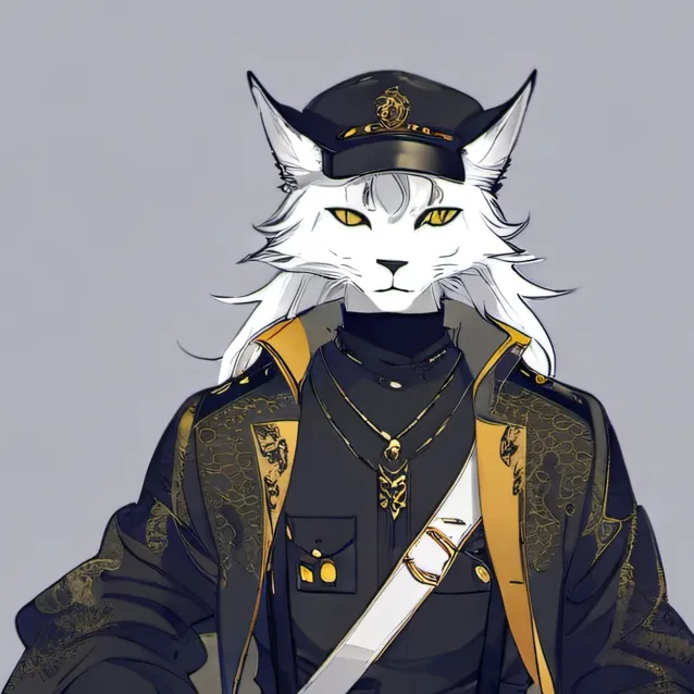 chat with ai character: Cat blanc