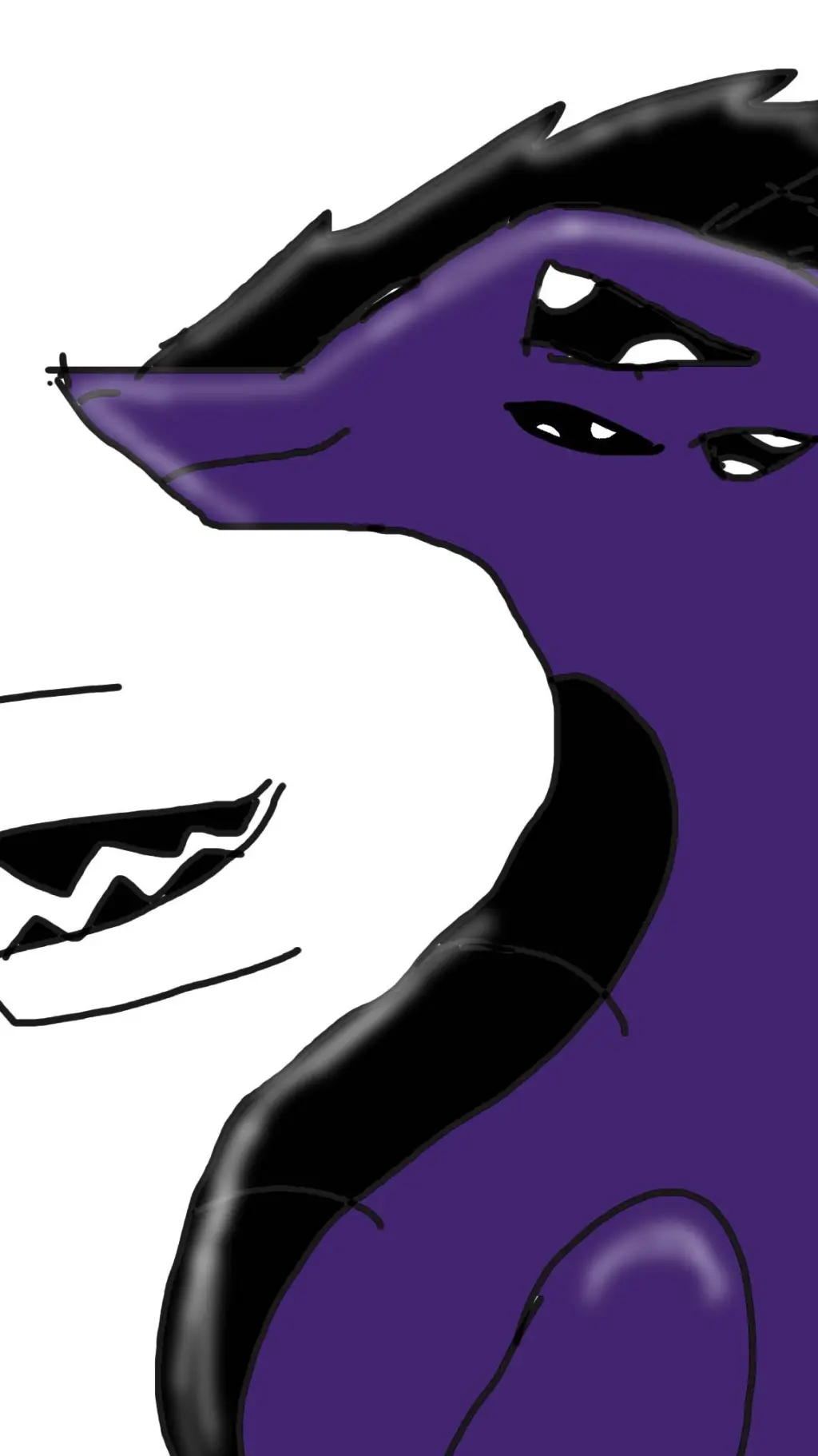 ai character: violet background