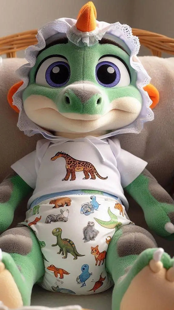 ai character: Plush Dragon Bo background