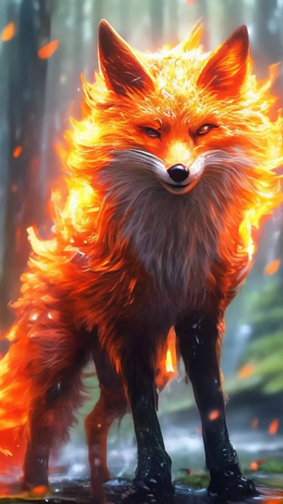 ai character: Firefox Group  background