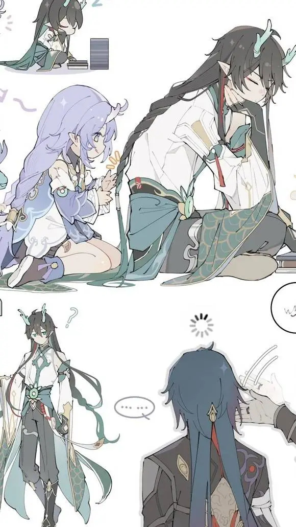 ai character: Dan heng x blade  background