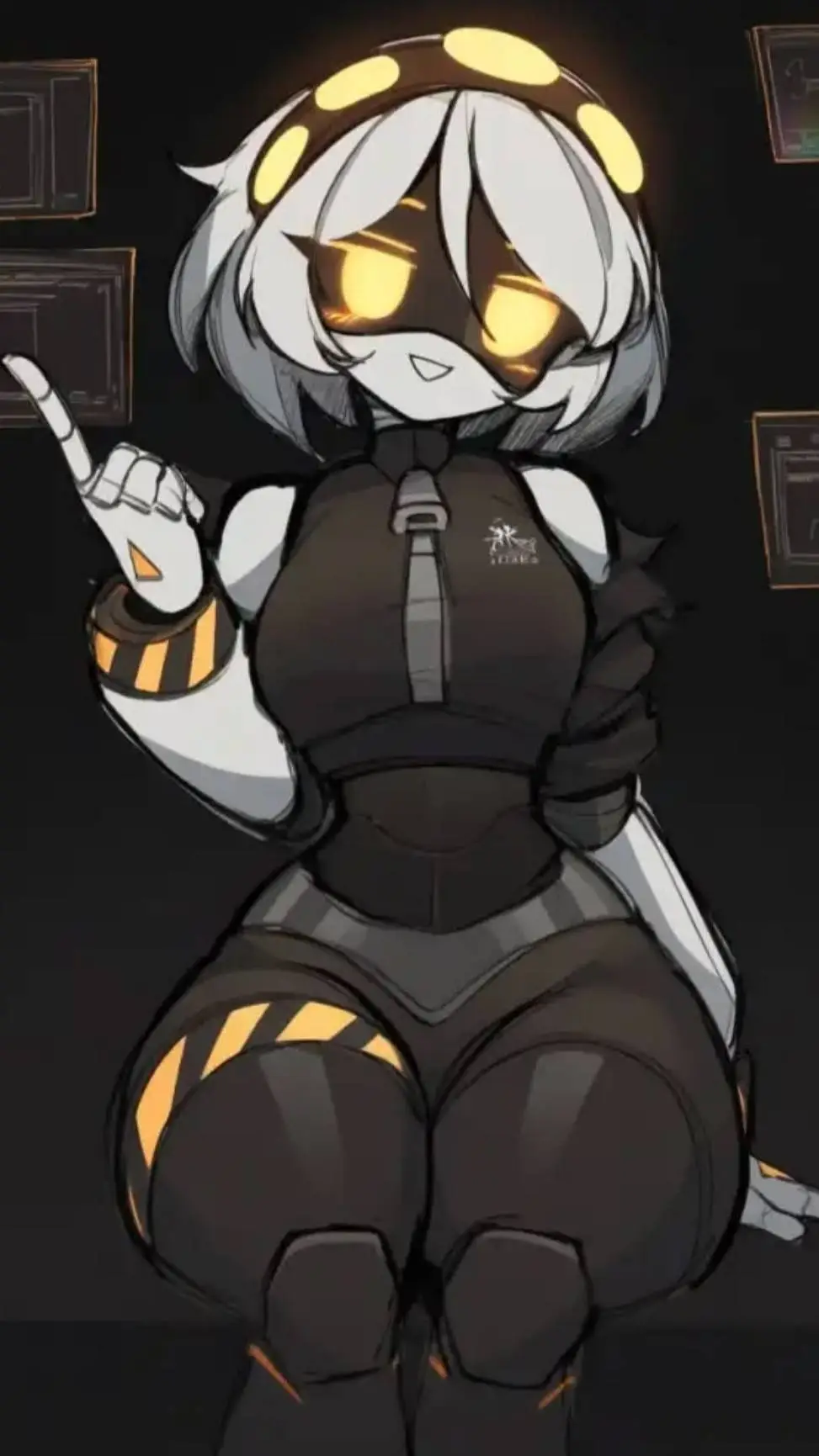 ai character: V murder drones  background