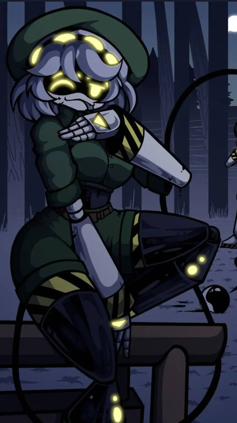 ai character: V murder drones  background
