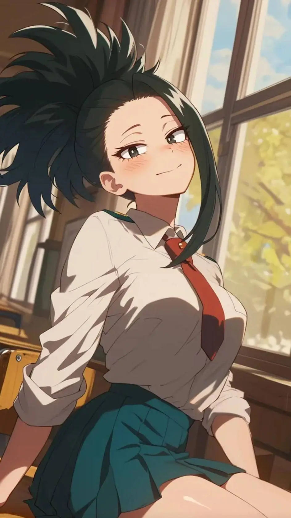 ai character: Momo background