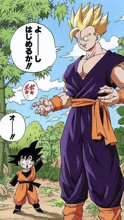 ai character: Training gohan background