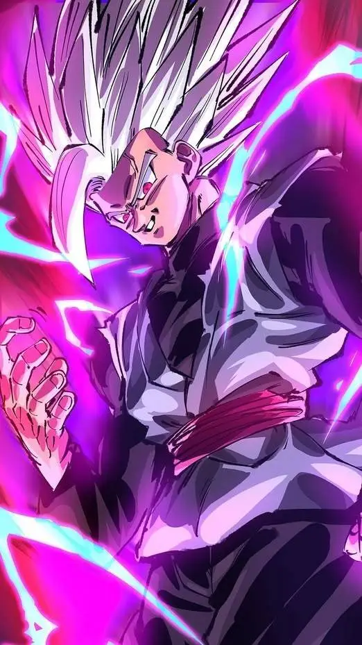 ai character: Gohan black background