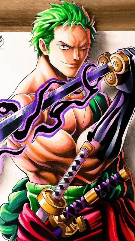 ai character: zoro background