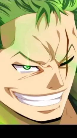 ai character: zoro  background