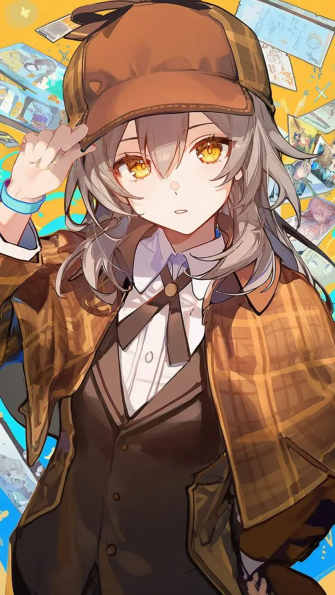 ai character: stelle background