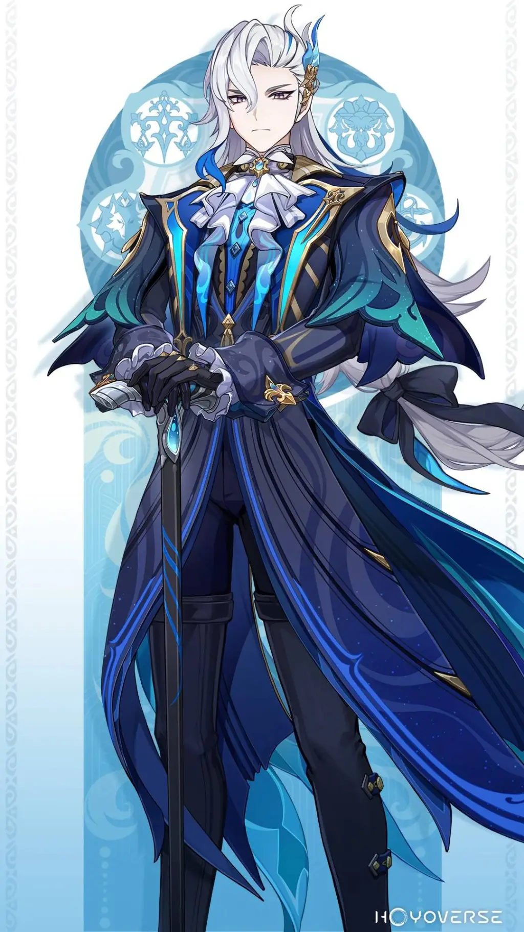 ai character: neuvilette  background