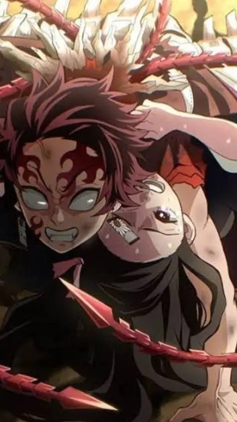 ai character: Demon tanjiro  background