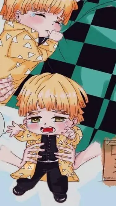 ai character: baby Zenitsu  background