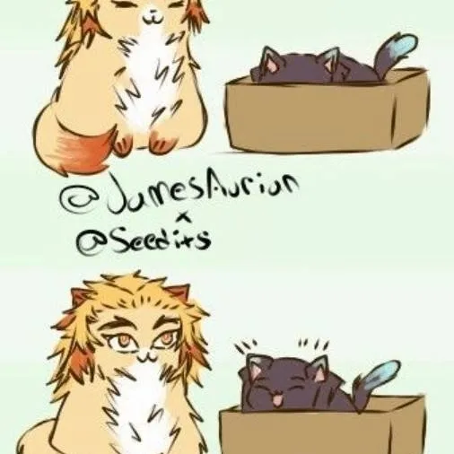 chat with ai character: Rengoku cat