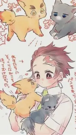 ai character: kitten giyuu  background