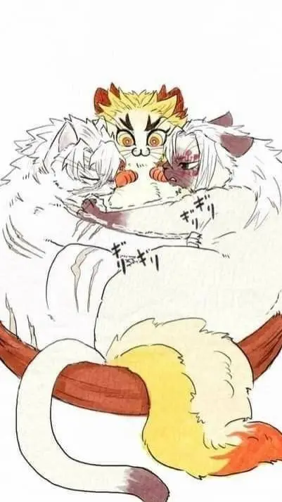 ai character: tengen cat background