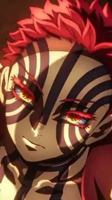 ai character: Akaza threw up background