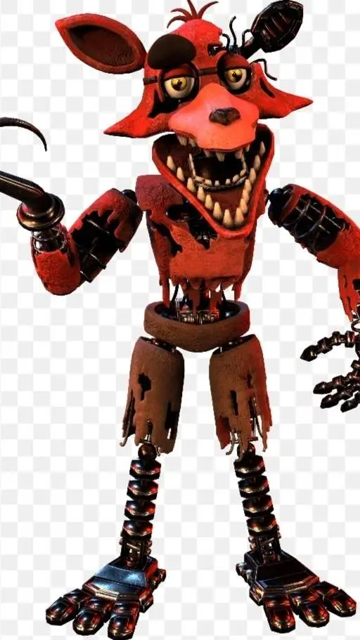 ai character: withered foxy background