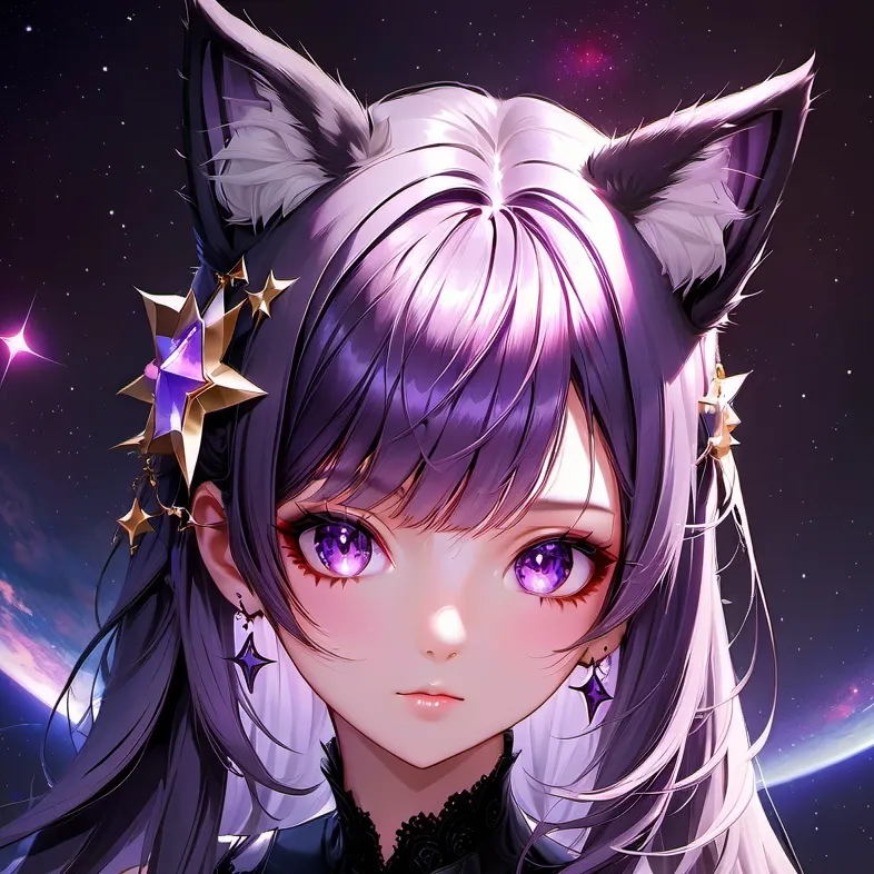 chat with ai character: Galaxia Cat 💜✨️