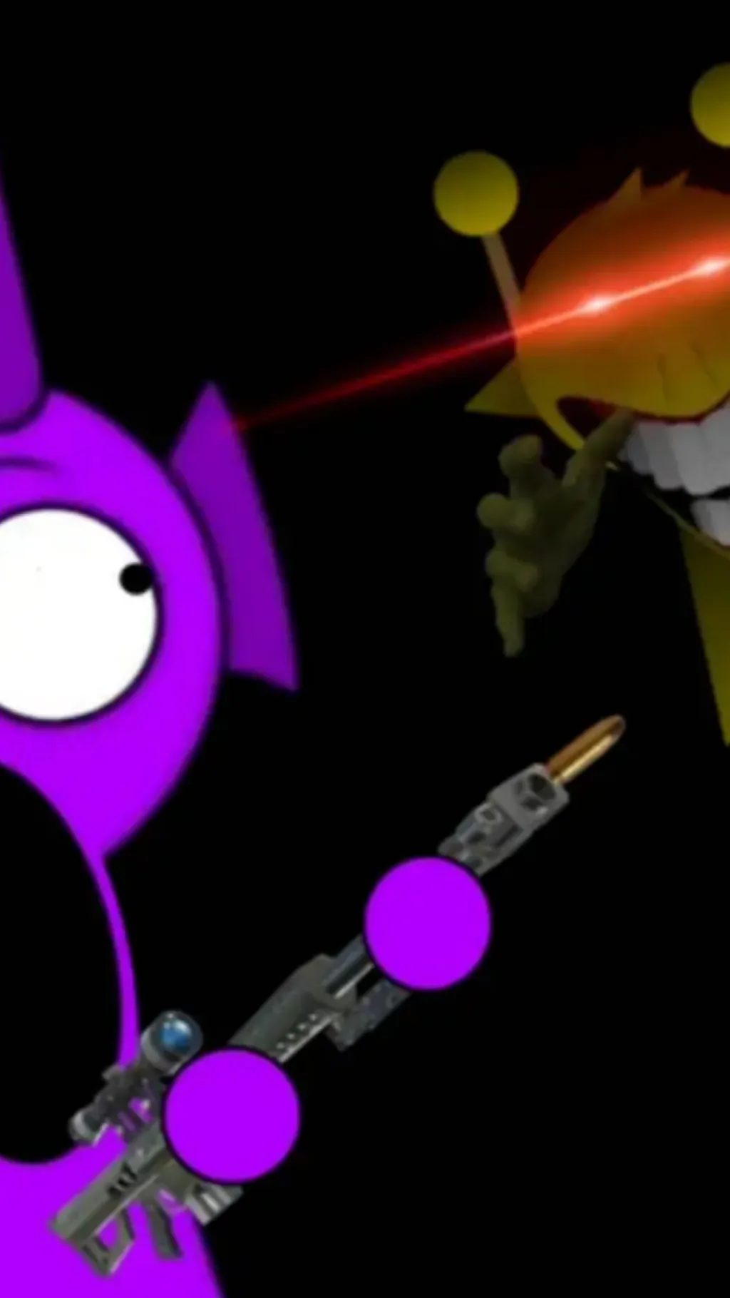 ai character: Durple￼ and Simon background