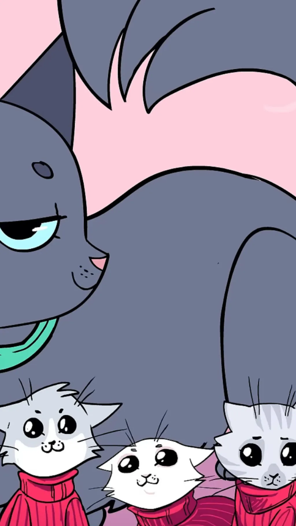 ai character: Uwu ￼ cat background