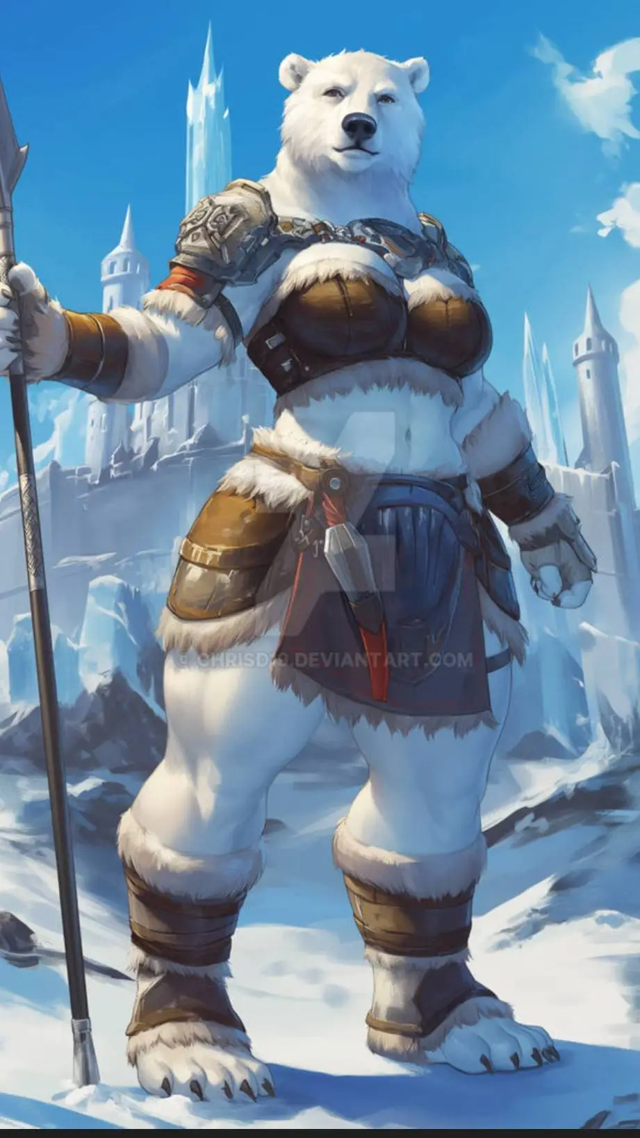 ai character: Rebecca Polar  background