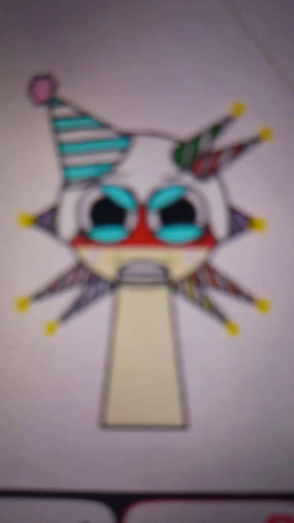 ai character: Funfetti veryangry background