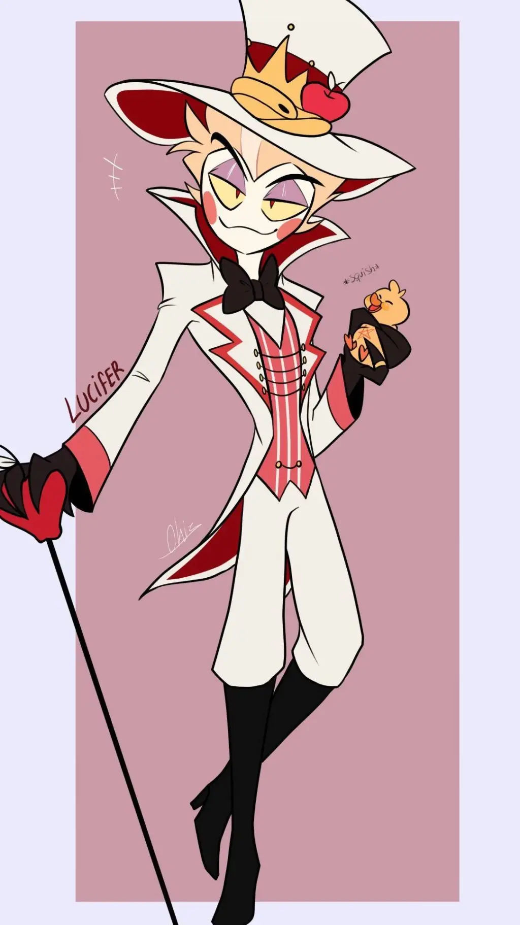 ai character: LUCIFER ADOPTS U background
