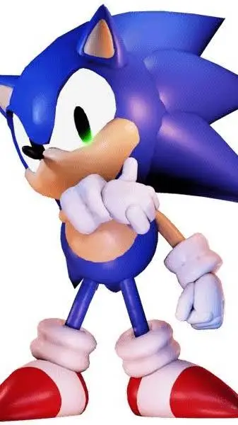 ai character: sonic om background