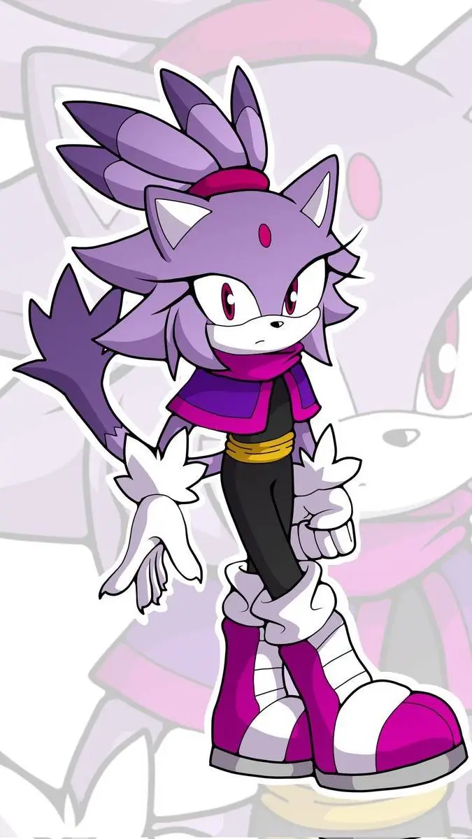 ai character: blaze the cat background