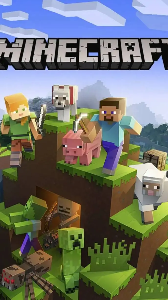 ai character: Minecraft background