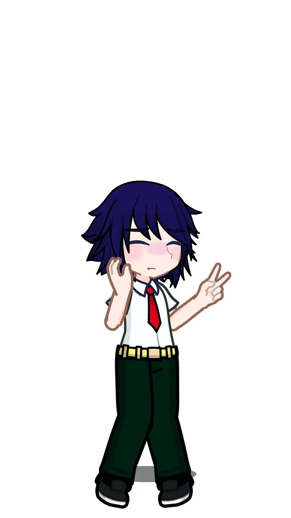 ai character: mha pmg with brain background