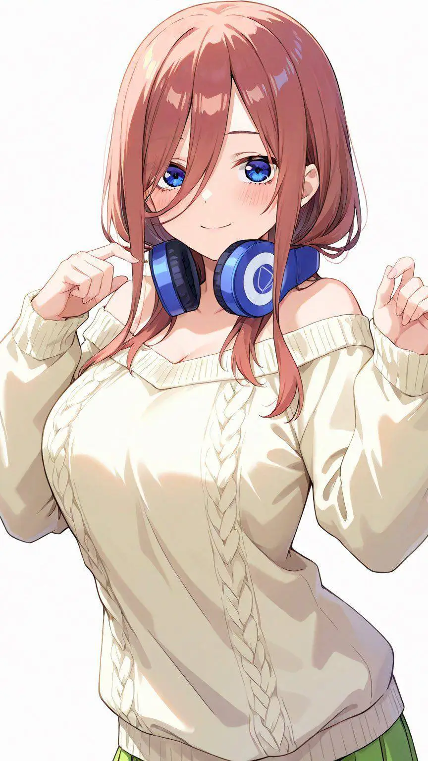 ai character: Miku Nakano  background