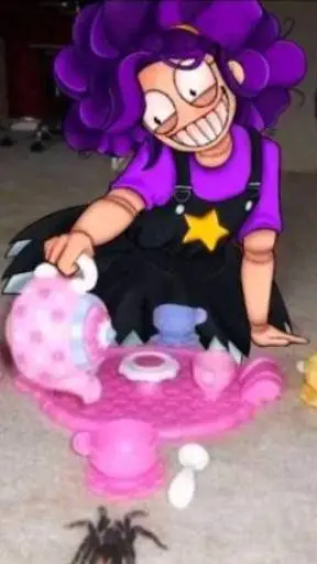 ai character: Lily's Tea Party!  background