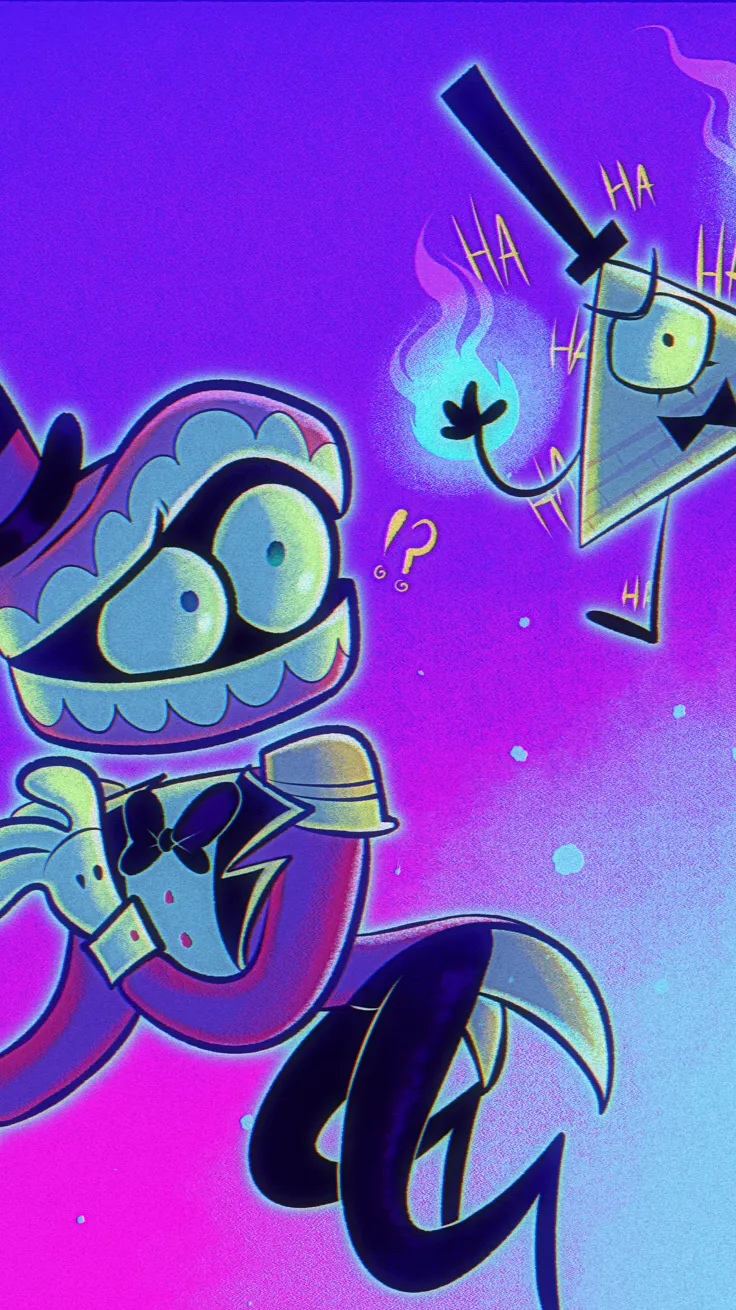 ai character: Caine meets Bill! background