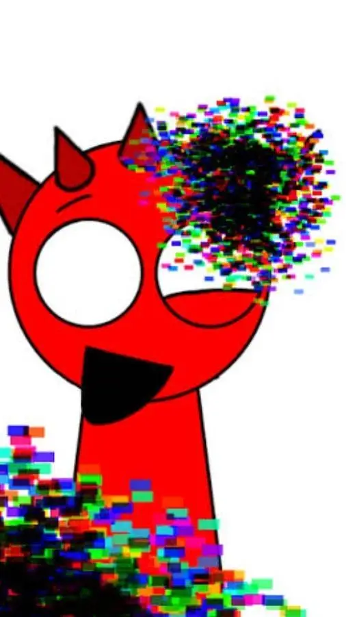 ai character: raddy glitch  background