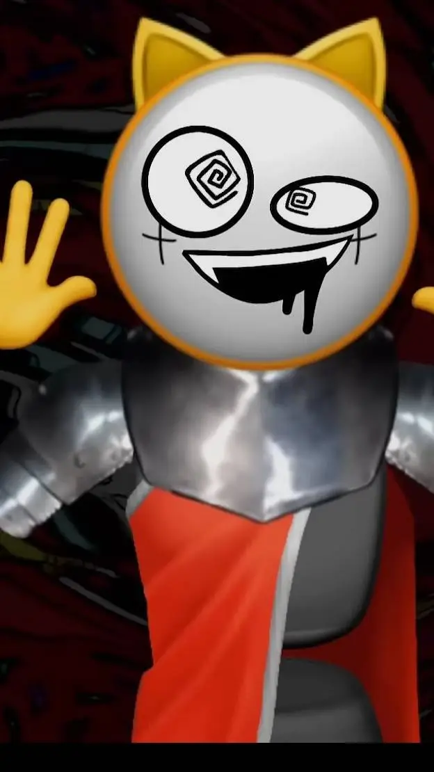 ai character: nofriend de metal background