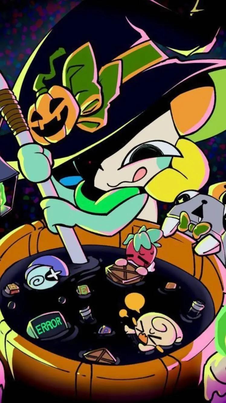 ai character: Halloween dw background