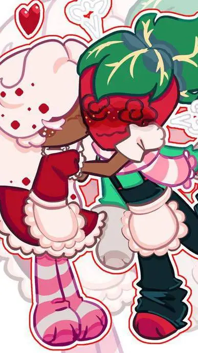 ai character: Starwberrycookie background