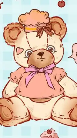 ai character: haunted teddy background