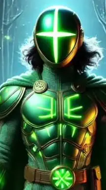 ai character: superhero Bruno  background