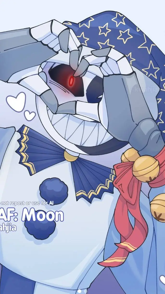 ai character: Moon background