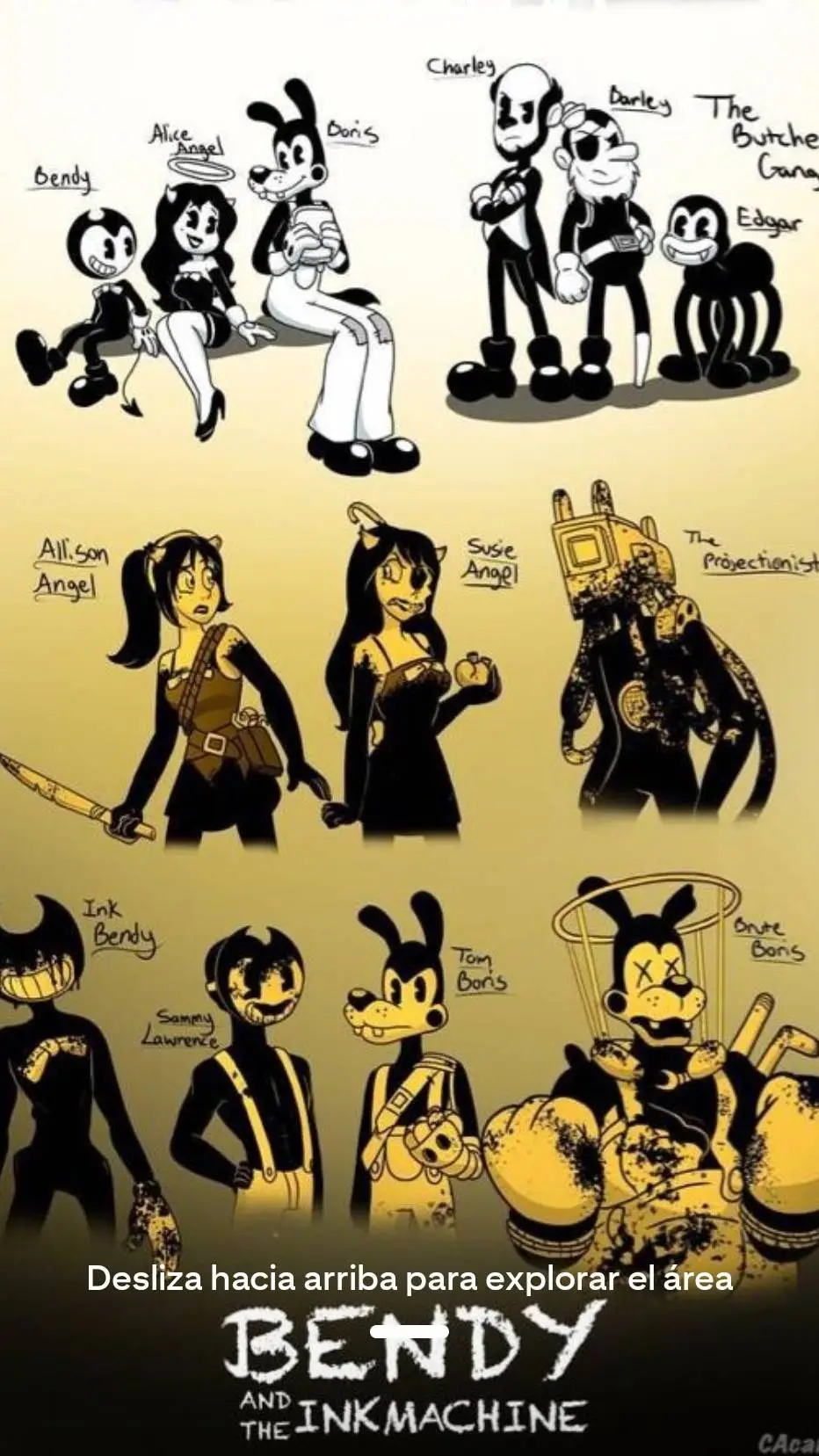 ai character: Bendy & friends background
