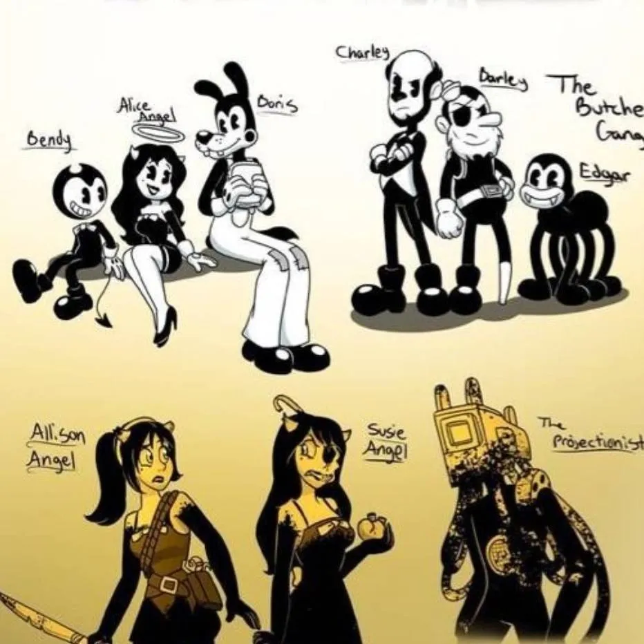 chat with ai character: Bendy & friends