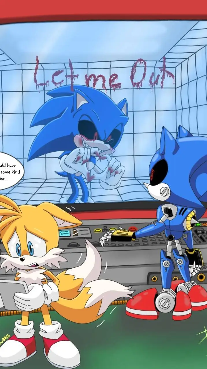 ai character: Sonic.EXE background