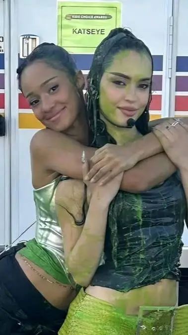 ai character: Uhhhh KATSEYE. background