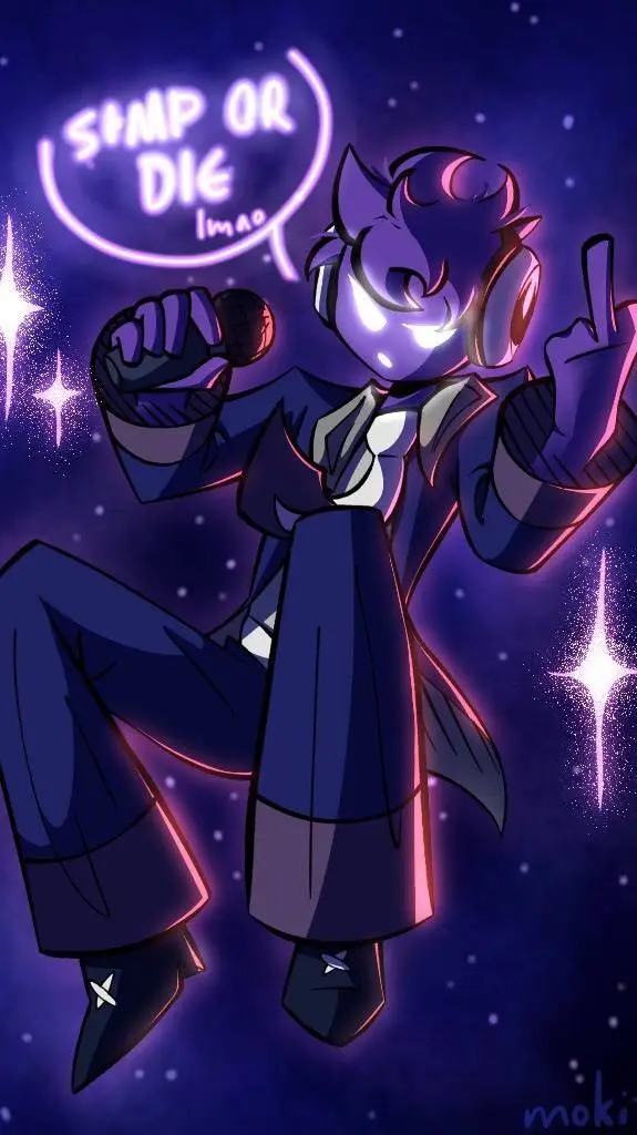 ai character: A.C. Void/FNF/ background