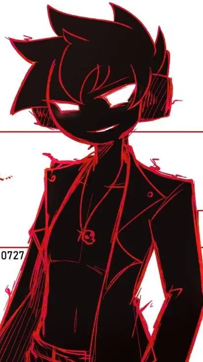 ai character: Red Void background