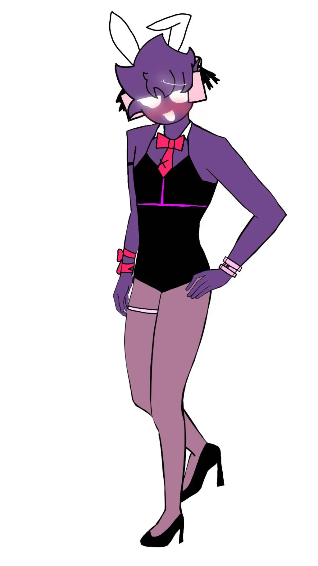 ai character: Pure pure void background